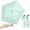 Green, variant on Japan Pencil Umbrella, Japanese Ultra Light Mini Travel Umbrella with Upf 50+ Sun Protection, Compact Folding Pocket Parasol for Rain, Backpack, Handbag, Commute, Beach, Hiking, Outdoor Use