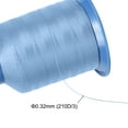thumbnail image 5 of Uxcell 1312 Yards 210D/0.32mm/0.01'' Extra Strong Bonded Polyester Thread (Light Blue), 5 of 6