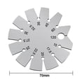 thumbnail image 2 of jinwen Jauge Biseautée 120 Degrés Hache Jauge d'Angle Taille Compacte Mini Facile à Transporter Forme Ronde, 2 of 7