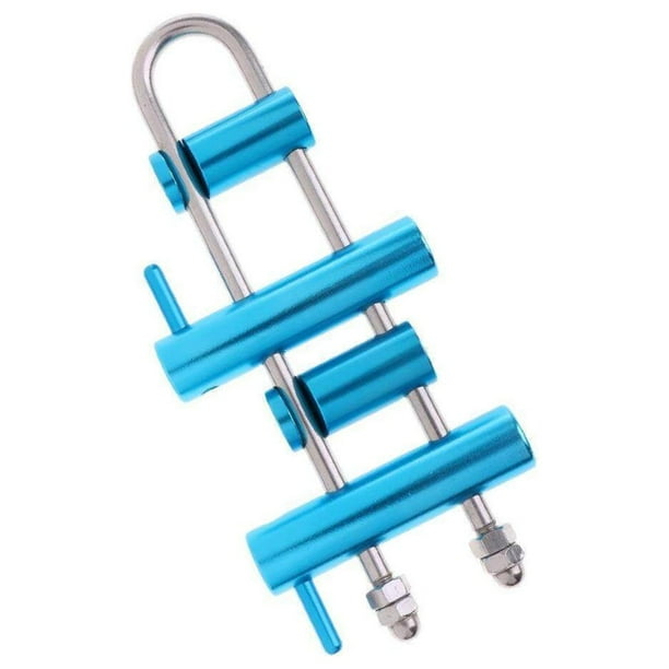 Aluminum Rock Climbing Rack Descender Rappelling Descending Gear Rack 4 ...
