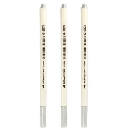 LHWEN Metal Brush Marker Set Pearlescent Paint Pens for Wall Accents Glass Ceramics and Disks Water-Based Erasable Pens for Wedding Album Covers Suitable for Black and Red Paper and Stationery Supplie