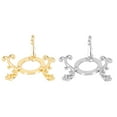 thumbnail image 1 of Golden Metal Crystal Ball Stand with Fine Cutting Workmanship for Display 2Pcs, 1 of 9