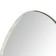 thumbnail image 2 of TEHOME Bertlinde Contemporary and Farmhouse 26 x 36" Brushed Nickel Metal Framed Asymmetrical Mirror Irregular Mirror, 2 of 9