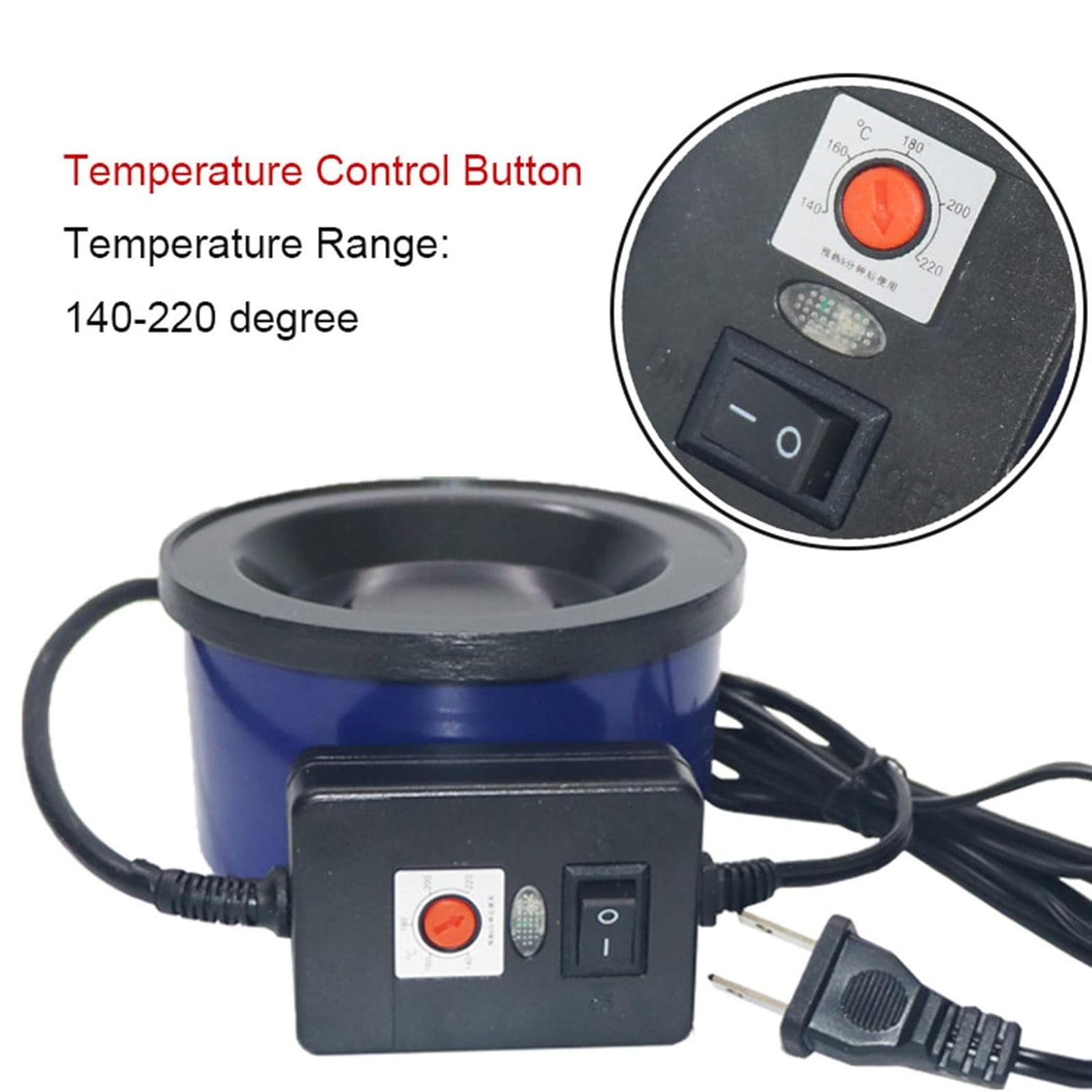 Hot Melt Glue Pot Ideal for Crafting Silk Floral Projects Dolls Wreaths And More Compact And Easy To Use Use with High Temp Glue Or Glue Chips