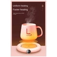 thumbnail image 3 of USB Cup Warmer Mini Portable Coffee Mug Heating Coaster Smart Digital Display Thermostatic Adjustment Timing Heater, A, 3 of 8
