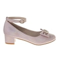thumbnail image 2 of Badgley Mischka Girls Low Heeled Dress Pumps. (Little Kids Big Kids)Pink, Size: 12, 2 of 7