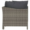 thumbnail image 3 of vidaXL 4 Piece Garden Lounge Set with Cushions Grey Poly Rattan, 3 of 5