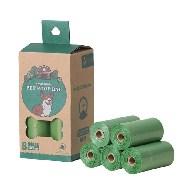 Solid Color Biodegradable Dog Feces Disposable Thick Pet Garbage Bag For Cleaning Toilet Waste