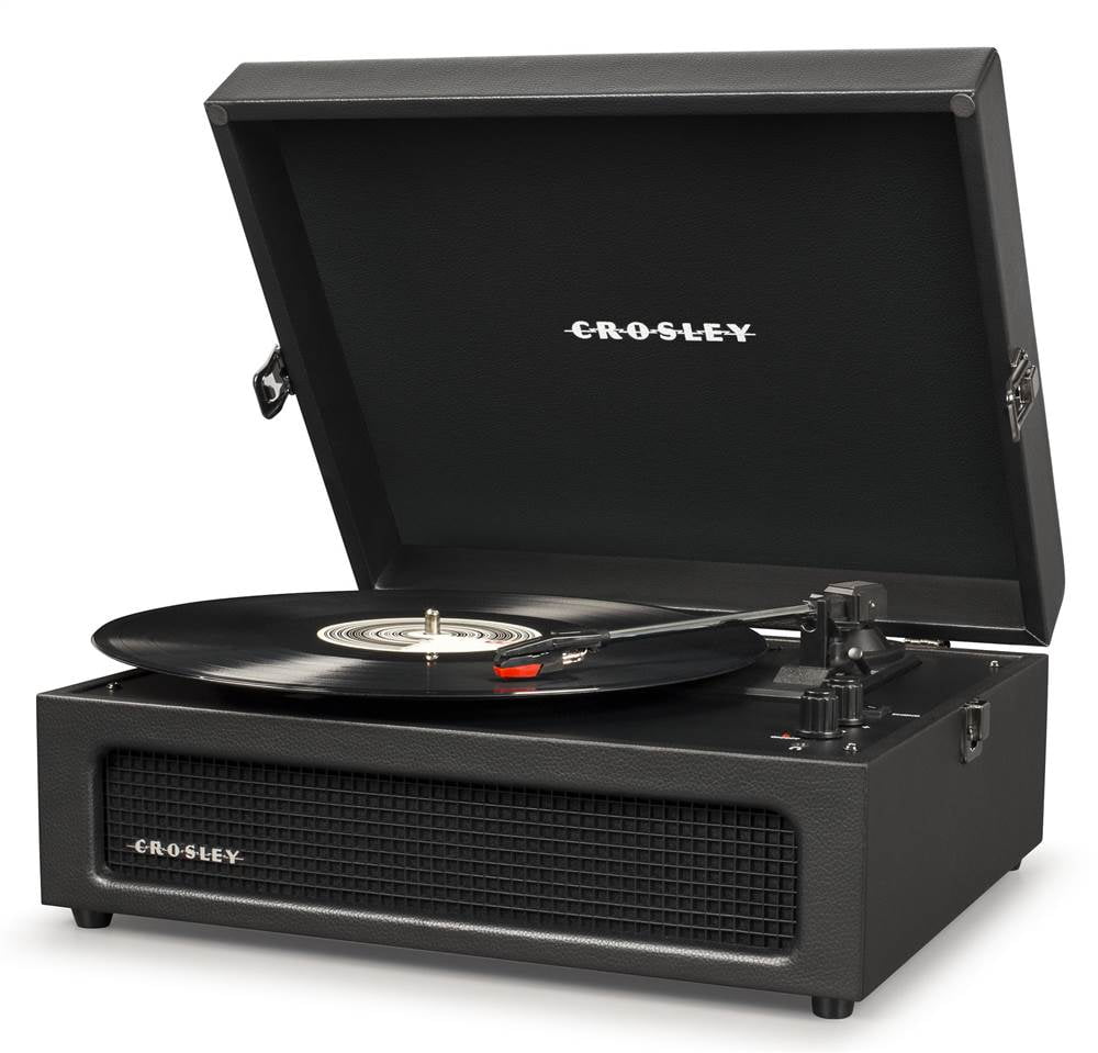 Black record player with speakers Clearance