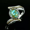 thumbnail image 3 of QQTDFG 925 Silver Plated Turquoise Ring for Women Wedding Party Jewelry Rings SZ 6-13-Turquoise #14-8, 3 of 4