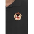 thumbnail image 5 of Looney Tunes Taz Cotton Polo Shirt, Black, X-Large, 5 of 6