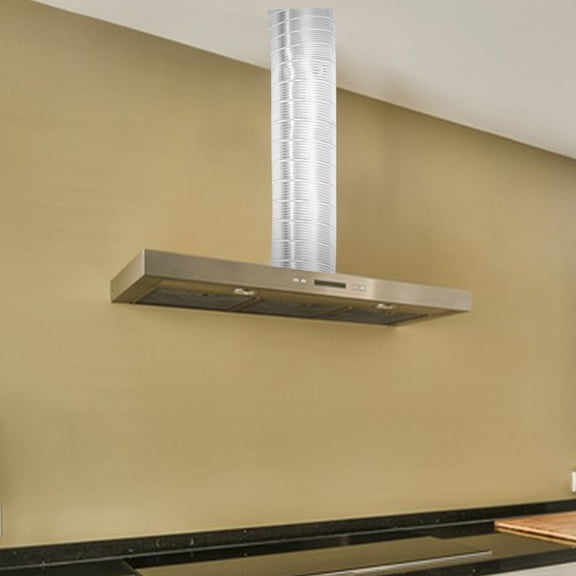 Supvox Flexible Aluminum Dryer Vent Hose Telescopic Plated Silver Duct for Home Ventilation