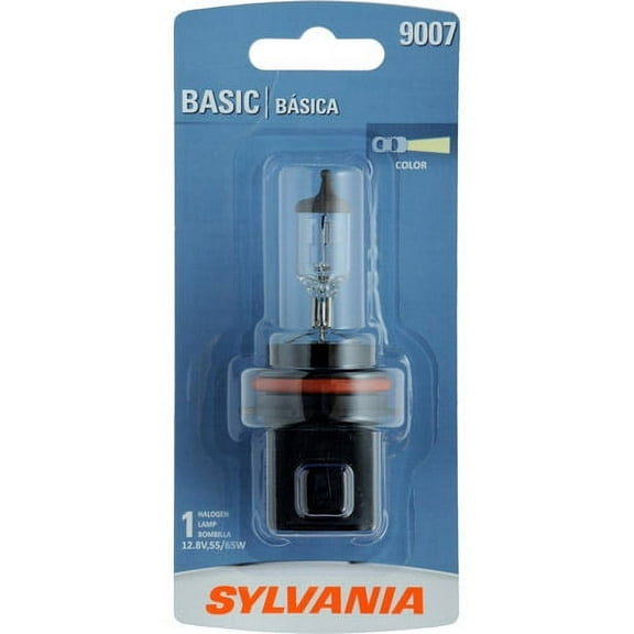 Sylvania 9007 Basic Halogen Headlight Bulb, 1 Pack, Compatible with Multiple Cars