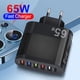 thumbnail image 1 of Cargadores De Teléfonos Móviles Adaptador de carga para teléfono móvil de 65W Ligero 5V/3.5A para iPhone 14 13 12 Huawei Ehuebsd Para estrenar, 1 of 3