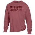 thumbnail image 2 of Men's ComfortWash Maroon Texas State Bobcats Garment Dyed Long Sleeve T-Shirt, 2 of 3