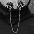thumbnail image 4 of Mujeres Retro Clips Sunnimix Chal Blusa Camisa Suéter Collar Broche Pin rosas, 4 of 8