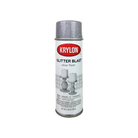 Krylon Glitter Blast Silver Flash Paint, 5.75 Oz. (Best Blasting Media For Removing Paint)