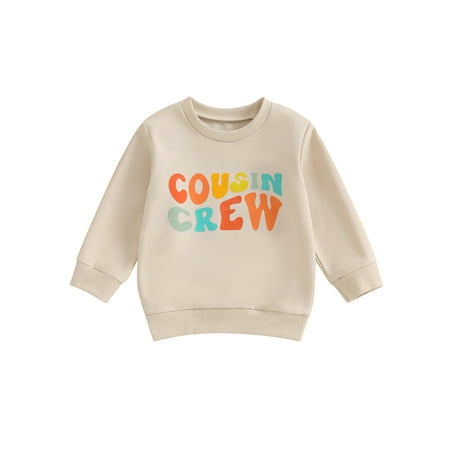 

Baby Casual Sweatshirts Toddler Vintage Long Sleeve Pullovers Tops