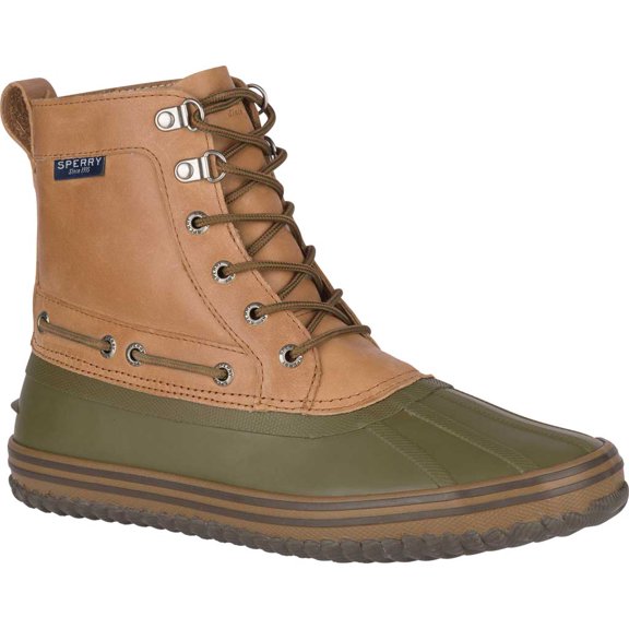 Men's Sperry Top-Sider Huntington Duck Boot Tan/Olive Rubber 7.5 M