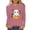 Purple, variant on Xdegoge Women Cute Ghost Reading Book With Cat Long Sleeve T-Shirts Kawaii Halloween Graphic Tees Casual Crewneck Loose Fit Fall Pullover Tops Shirts