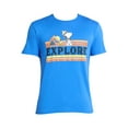 thumbnail image 2 of Peanuts Snoopy Men’s and Big Men’s Explore Graphic Tee, Sizes S-3XL, 2 of 5