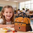 thumbnail image 4 of DISNIMO Deer Printed Backpack and Lunch Box Set for Kids, 17 Inch Large School Backpack with Pencil Case, Lightweight Portable Student Bag for Girls 10-12, Back to School Supplies, 4 of 7