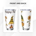 thumbnail image 3 of Salouo Happy Fall Print 20oz Tumbler with Lid,Stainless Steel Vacuum Insulated Tumbler Durable Insulated Coffee Mug Thermal Cup with Splash Proof Sliding Lid-Without Straw, 3 of 8