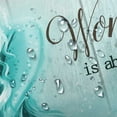 thumbnail image 5 of Teal Mermaid Shower Curtain, Mermaid Tail Quote Inspirational Fabric Shower Curtains Set for Little Girls Women Bathroom, Nautical Ocean Theme Restroom Decor Accessories with Hooks 72X72inches, 5 of 6