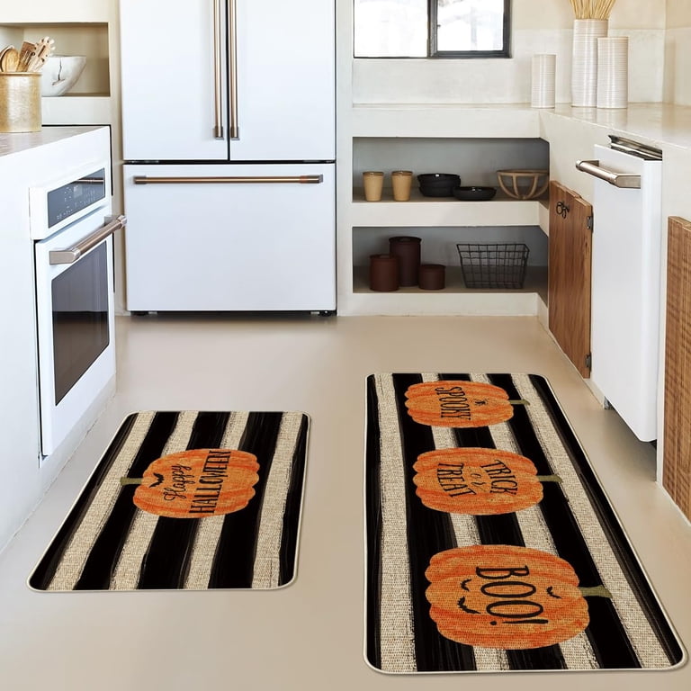 Alishomtll Fall Decor Kitchen Mats For Floor 2 Pieces, Non