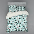 thumbnail image 2 of Ambesonne Cat Bedding Set 3 Pcs, Kitties Love Daydreaming, Twin, Multicolor, 2 of 3