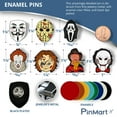 thumbnail image 5 of PinMart's Mysterious Anarchist Halloween Horror Movie Lover Enamel Lapel Pin, 5 of 7