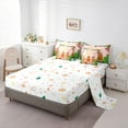 thumbnail image 5 of Castle Fairy Boys Girls Cartoon Gingerbread Man Twin Bedding Sets 7-Piece,Merry Christmas Bedding Comforter Set Microfiber,Xmas Festival Breathable Sheet Sets,Luxury Bedroom Decor,Reversible, 5 of 8