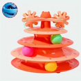 thumbnail image 4 of Cat Toy Roller 4-Level Turntable Cat Toy Balls With Three Colorful Balls Turntable Interactive Kitten Fun Mental Physical Exercise Puzzle Toys, 4 of 4
