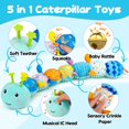 thumbnail image 2 of Animal de peluche musical Tummy Time Toy Topsochir, oruga, 2 of 7