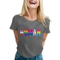 thumbnail image 1 of T-shirt à Col Rond Imprimé Élégant pour Femmes, Manches Longues, T-Shirt Uni pour Femmes, Chemise de Course à Rayures, T-Shirt Fin à Manches Longues, T-Shirt Trash pour Femmes, T-Shirt Uni, 1 of 4