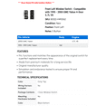 thumbnail image 2 of Front Left Window Switch - Compatible with 1995 - 2000 GMC Yukon 4-Door 5.7L V8 1996 1997 1998 1999, 2 of 2
