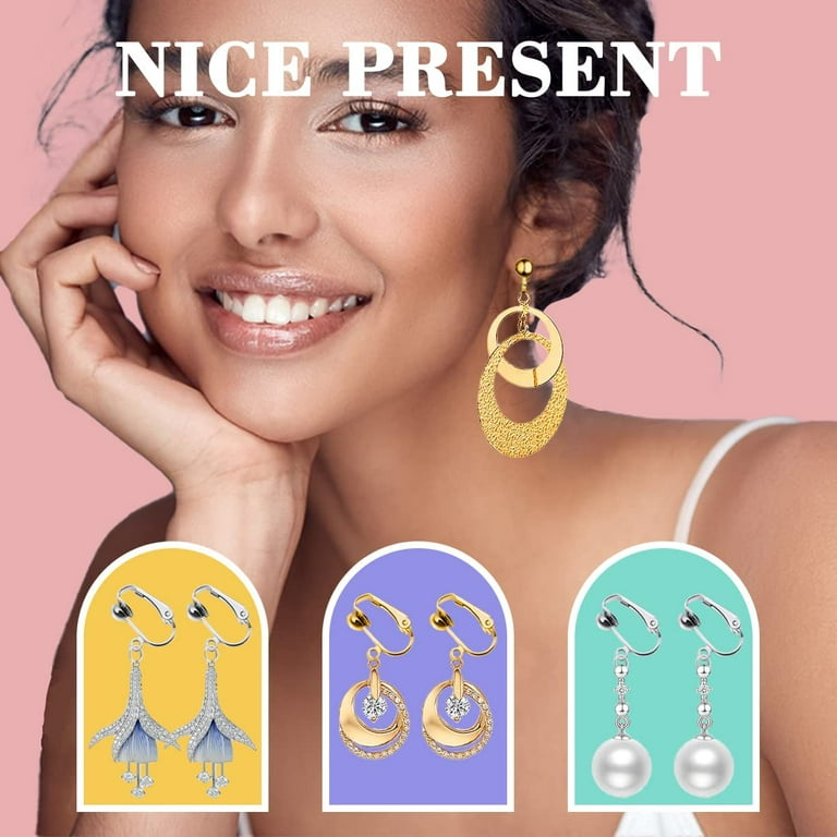Jewelry Designer Earring Converters Pierced To Clip On Nickel