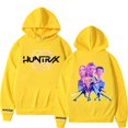 thumbnail image 1 of Pop cazadora para niña Demon Hunters Unisex Printed Anime Print Long-Sleeved Hooded Sweatshirt （Yellow）, 1 of 2