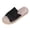 Black, variant on Womens Soft Non Slip Open Toe Espadrille Slide Slippers Elegant Lace Upper Breathable Outdoor Summer Sandals