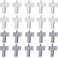 thumbnail image 1 of 20 Pieces Kitchen Door Damper, Cabinet Closing Dampers, Drawer Closing Damper, Soft And Quiet Closing Damper, For Cabinet, Door (white+grey), 1 of 5