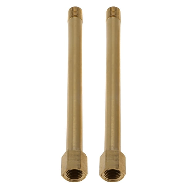 Accesorios de tubería de cobre Unique Bargains 1/4" hembra x 1/4" macho, unión de extensión de rosca interna y externa 6.89" 2 piezas