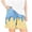 Blue, variant on Birthday Party Casual Pants for Kids, Ice Cream Cake Print Elastic Waistband with Pockets, Loose Fit Summer Shorts, Cotton, Breathable Lightweight
