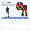 thumbnail image 4 of Lsque Flamingo And Palm Trees At Sunset Pattern Long Sleeve Pajama Set for Men - Soft 2-Piece Sleepwear and Loungewear Set with Pockets, Comfy Nightwear-Medium, 4 of 7