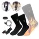 thumbnail image 4 of 2 unidades/juego de calcetines calentadores eléctricos Unisex, calentador de pies, calcetines calentadores capacidad USB y remoto Colcomx Calcetines más cálidos ajustables, 4 of 8