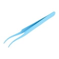 thumbnail image 1 of Pinzas para pestañas redondeadas únicas de 1 pieza para baño de acero inoxidable azul, 1 of 5