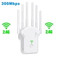 thumbnail image 4 of Repetidor WiFi inalámbrico de 300Mbps/1200Mbps amplificador WiFi de doble banda 2,4G 5G para el hogar, 4 of 6