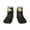 2 Black-2, variant on Western Desert Skull Cowboy Pattern Quarter Crew Socks,Toe Seamed Ankle Socks,Cotton Cushioned Breathable Athletic Crew Sports Socks