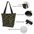 thumbnail image 6 of Fotbe Bamboo Pattern Beach Tote,Shoulder Handbag,Spacious Tote Bag,Lightweight Travel Bag,Versatile Shopping Bag, 6 of 9
