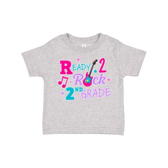 Inktastic Back to School Ready 2 Rock 2nd Grade Girls Toddler T-Shirt