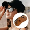 thumbnail image 2 of Soft Glasses Case PU Leather Fashionable Durable Carrying Organizer Stable Eyeglass Pack Sunglasses Pouch for Traveling Party Brown, 2 of 9